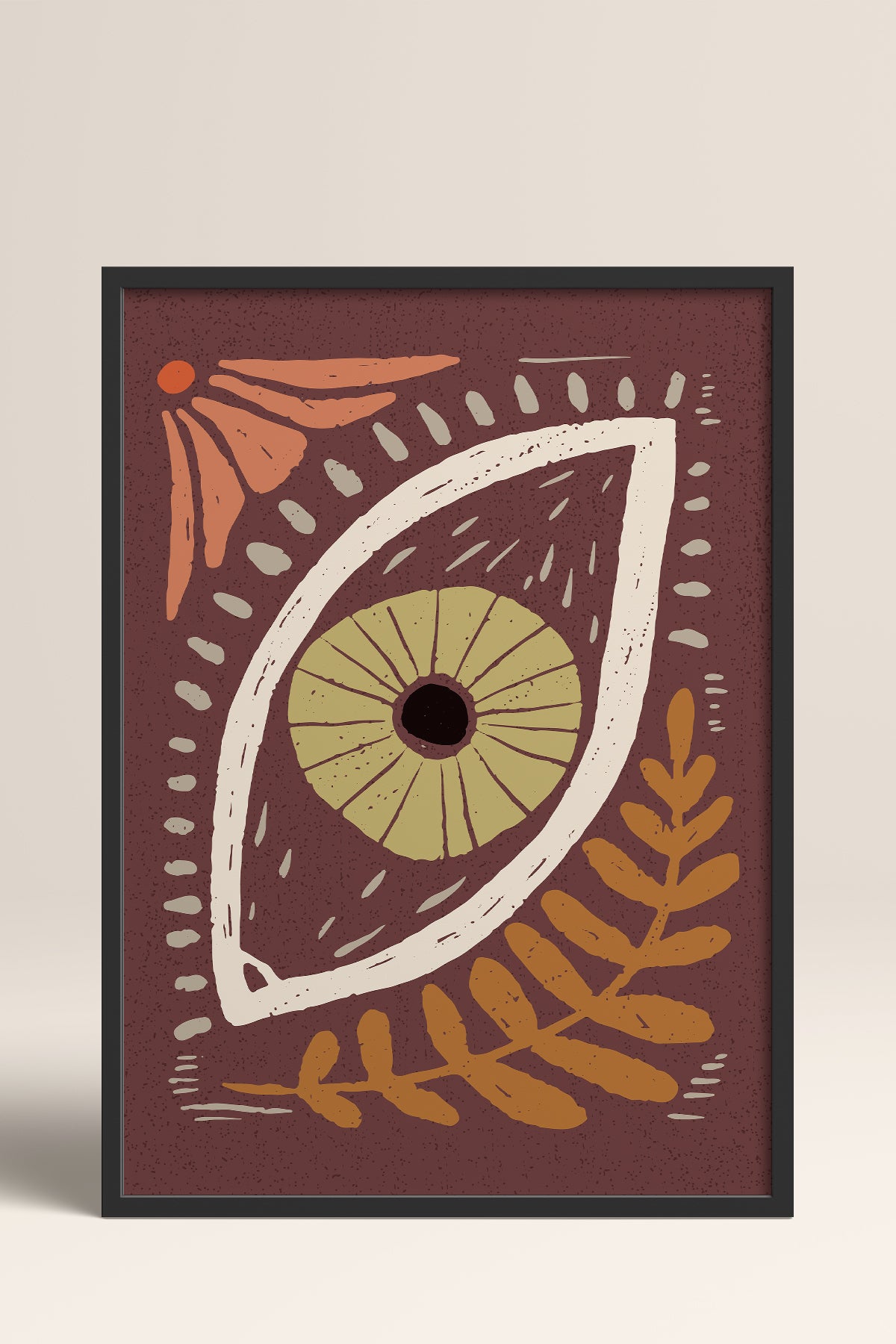 HOMEPACK Ahşap Çerçeveli Tablo Çerçeveli Poster Sanatsal Modern Duvar Dekoru FLOWER-46