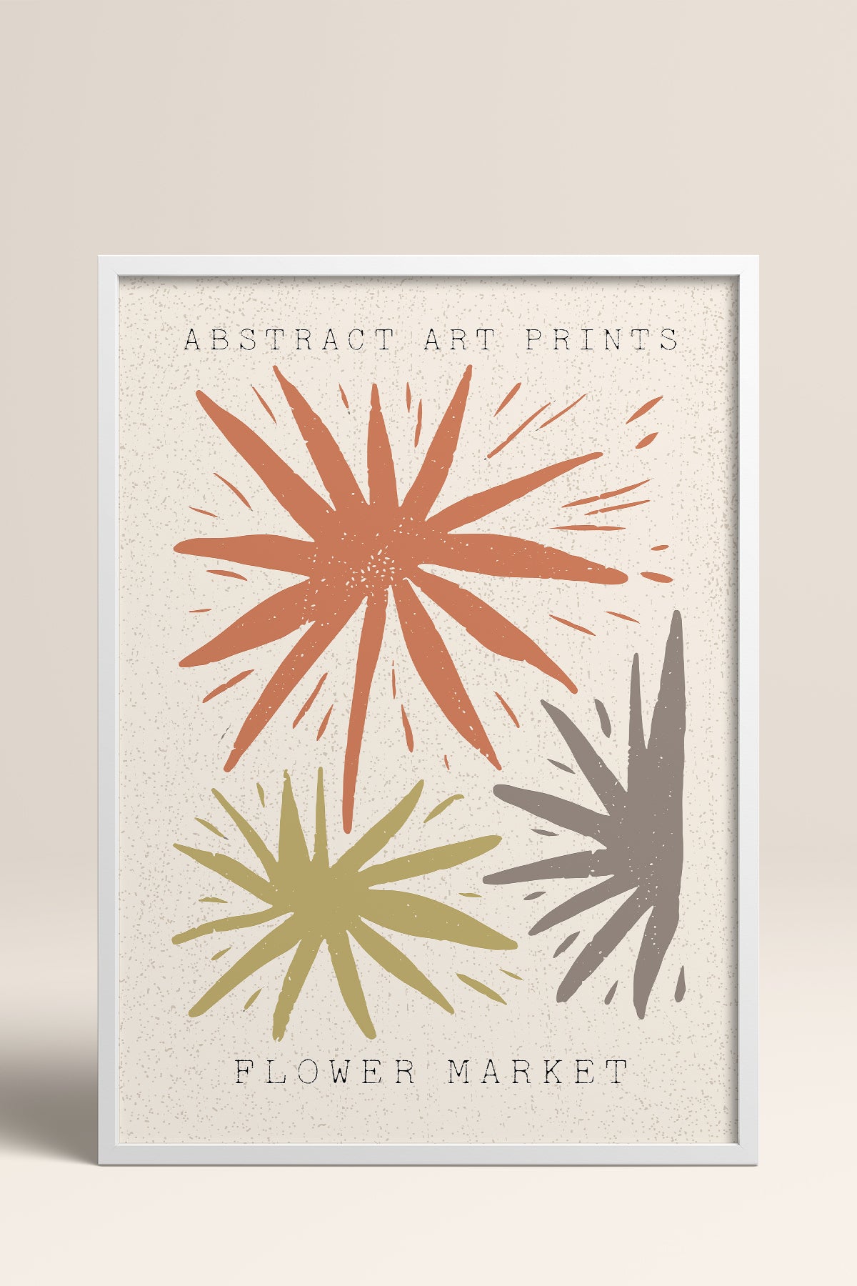 HOMEPACK Ahşap Çerçeveli Tablo Çerçeveli Poster Sanatsal Modern Duvar Dekoru FLOWER-48