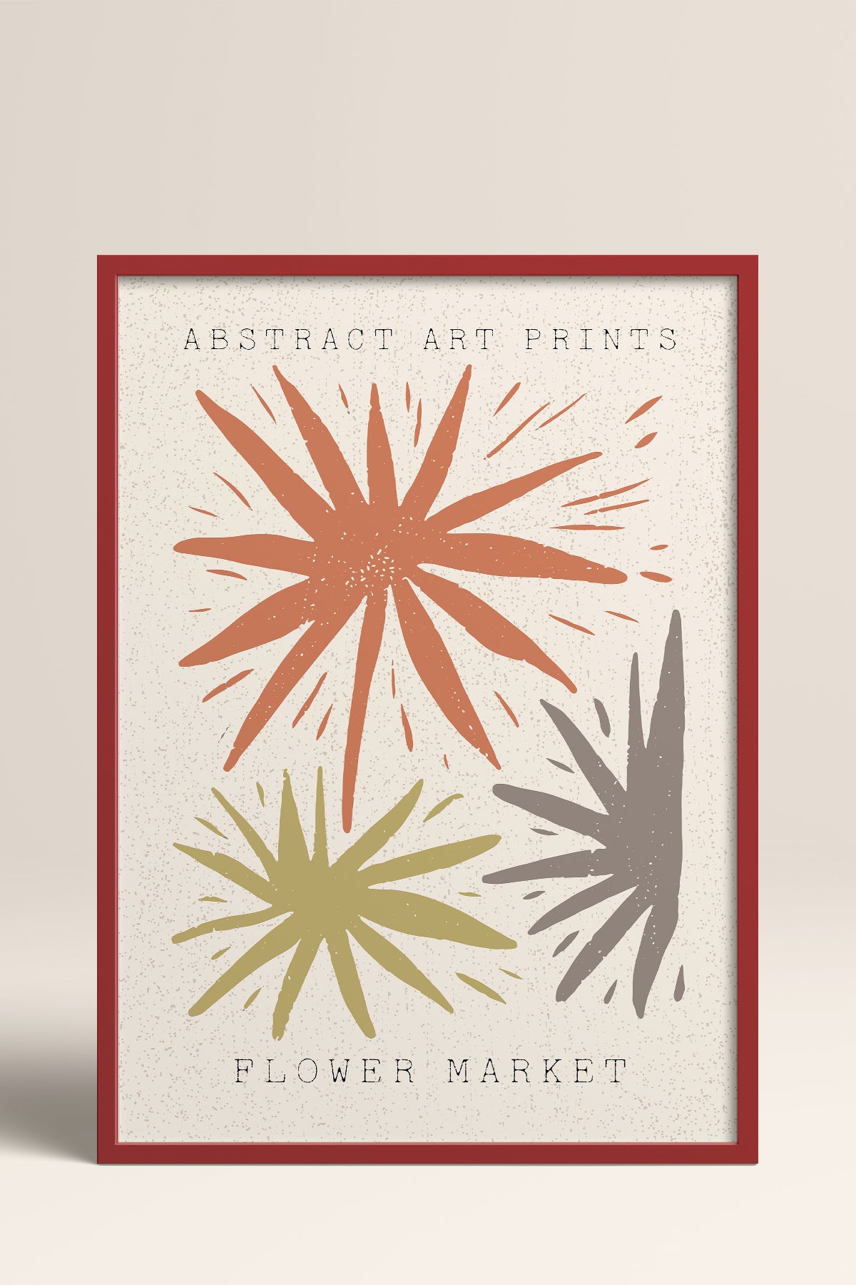 HOMEPACK Ahşap Çerçeveli Tablo Çerçeveli Poster Sanatsal Modern Duvar Dekoru FLOWER-48