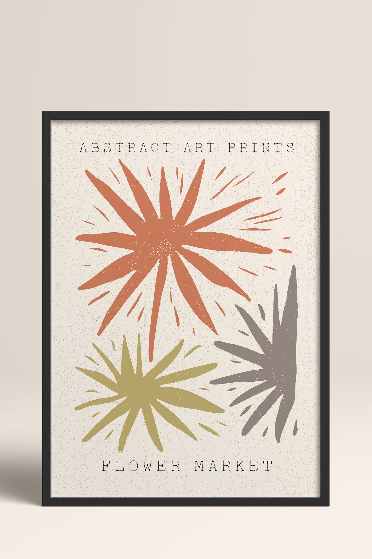 HOMEPACK Ahşap Çerçeveli Tablo Çerçeveli Poster Sanatsal Modern Duvar Dekoru FLOWER-48