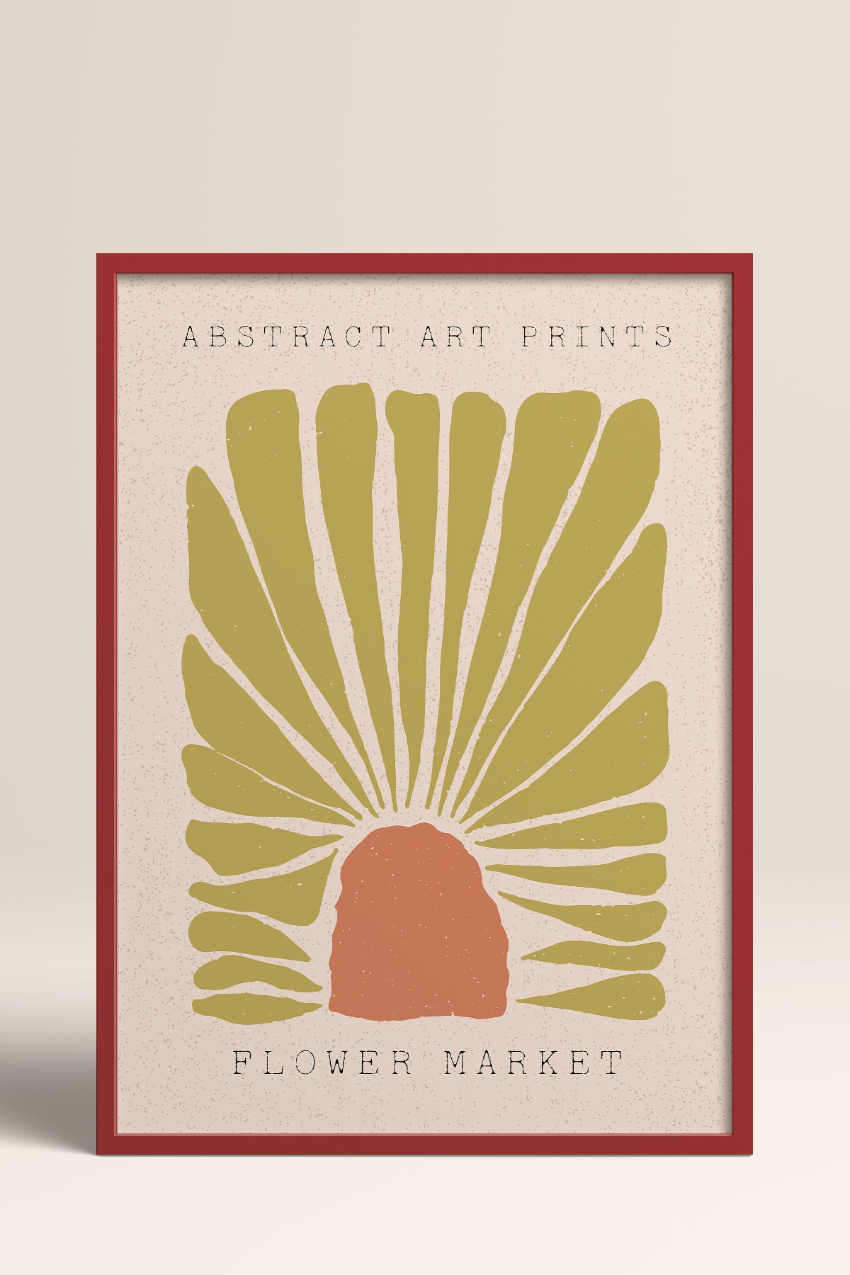 HOMEPACK Ahşap Çerçeveli Tablo Çerçeveli Poster Sanatsal Modern Duvar Dekoru FLOWER-50