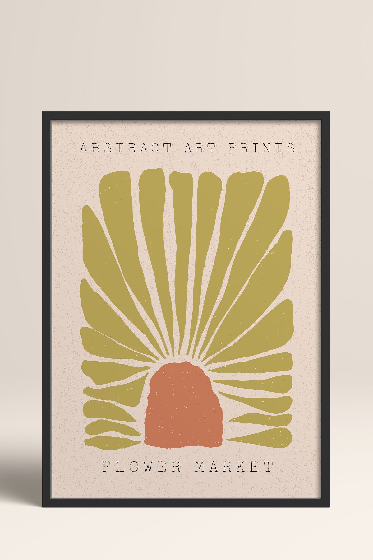 HOMEPACK Ahşap Çerçeveli Tablo Çerçeveli Poster Sanatsal Modern Duvar Dekoru FLOWER-50