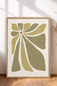 HOMEPACK Ahşap Çerçeveli Tablo Çerçeveli Poster Sanatsal Modern Duvar Dekoru FLOWER-51