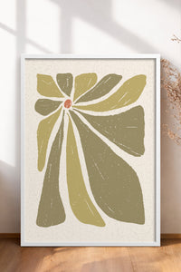 HOMEPACK Ahşap Çerçeveli Tablo Çerçeveli Poster Sanatsal Modern Duvar Dekoru FLOWER-51