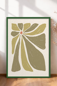 HOMEPACK Ahşap Çerçeveli Tablo Çerçeveli Poster Sanatsal Modern Duvar Dekoru FLOWER-51