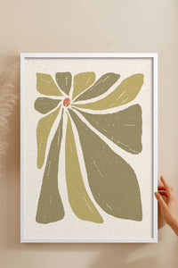 HOMEPACK Ahşap Çerçeveli Tablo Çerçeveli Poster Sanatsal Modern Duvar Dekoru FLOWER-51