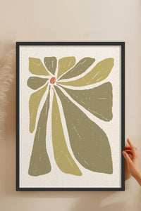 HOMEPACK Ahşap Çerçeveli Tablo Çerçeveli Poster Sanatsal Modern Duvar Dekoru FLOWER-51