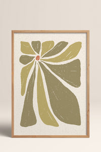HOMEPACK Ahşap Çerçeveli Tablo Çerçeveli Poster Sanatsal Modern Duvar Dekoru FLOWER-51