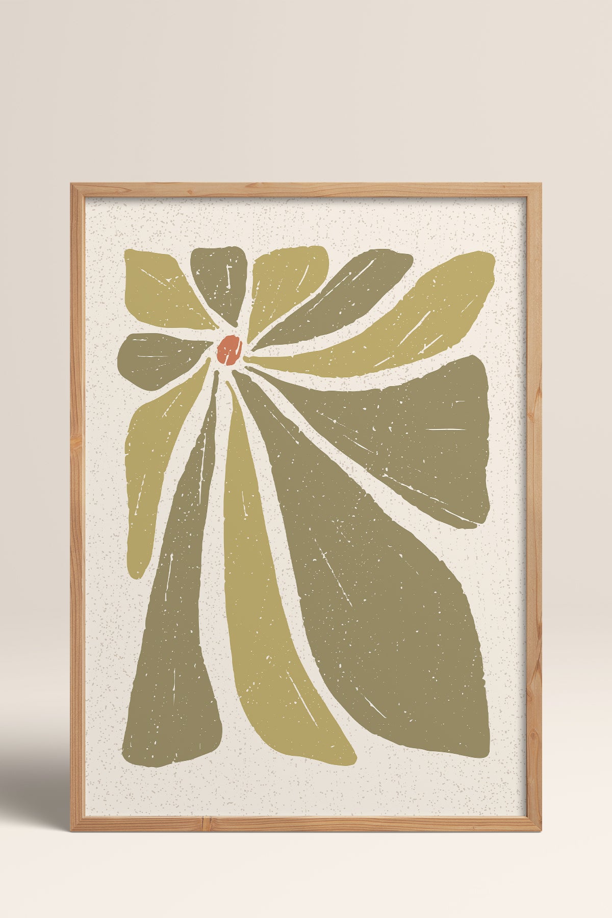 HOMEPACK Ahşap Çerçeveli Tablo Çerçeveli Poster Sanatsal Modern Duvar Dekoru FLOWER-51