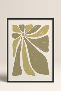 HOMEPACK Ahşap Çerçeveli Tablo Çerçeveli Poster Sanatsal Modern Duvar Dekoru FLOWER-51