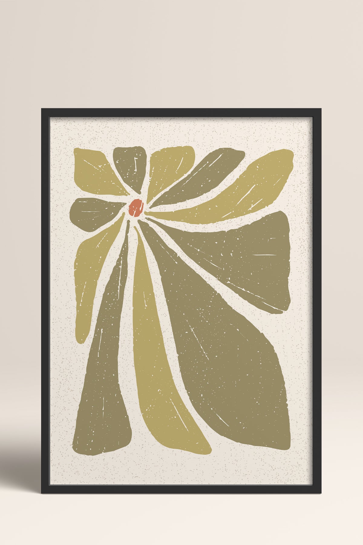 HOMEPACK Ahşap Çerçeveli Tablo Çerçeveli Poster Sanatsal Modern Duvar Dekoru FLOWER-51