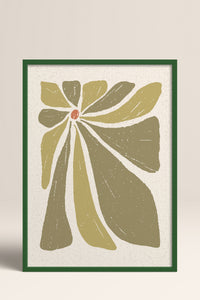 HOMEPACK Ahşap Çerçeveli Tablo Çerçeveli Poster Sanatsal Modern Duvar Dekoru FLOWER-51