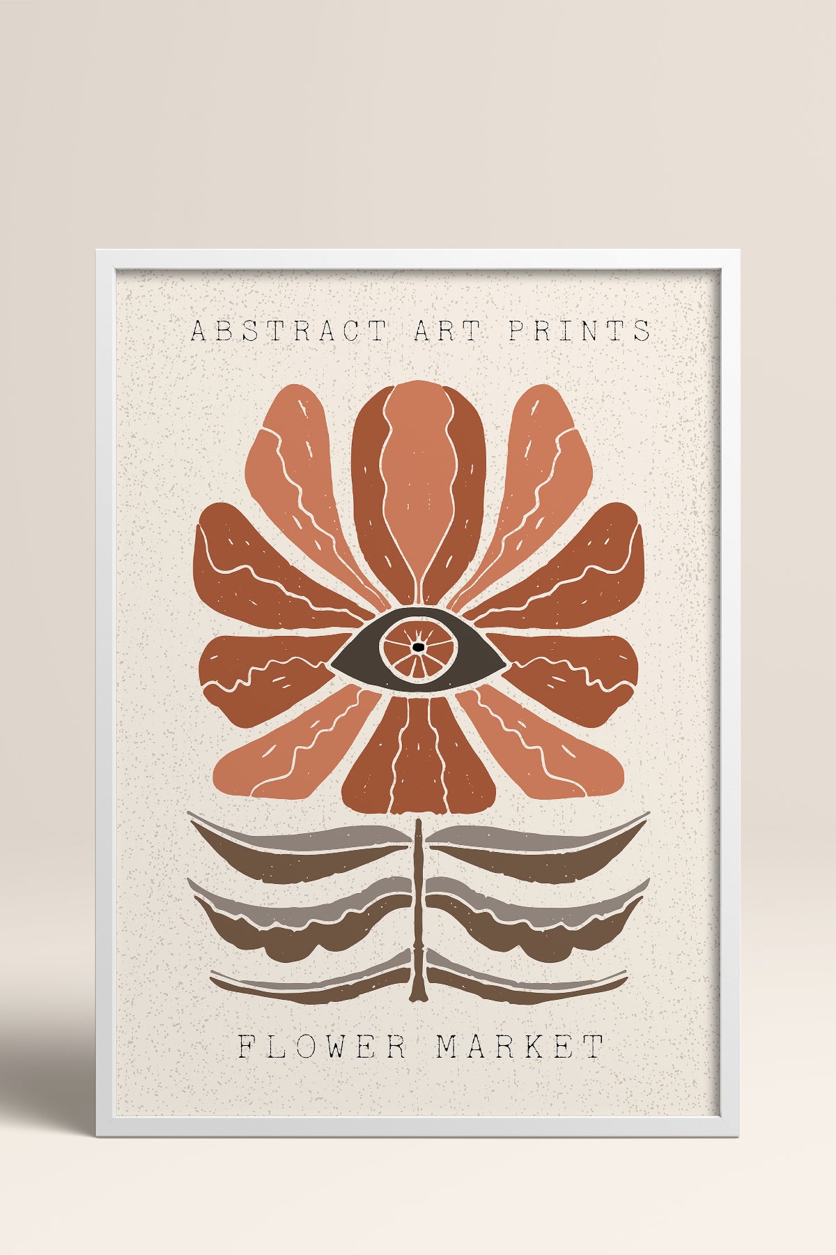 HOMEPACK Ahşap Çerçeveli Tablo Çerçeveli Poster Sanatsal Modern Duvar Dekoru FLOWER-54