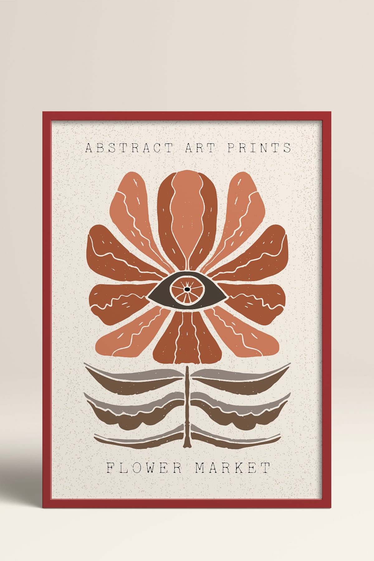 HOMEPACK Ahşap Çerçeveli Tablo Çerçeveli Poster Sanatsal Modern Duvar Dekoru FLOWER-54