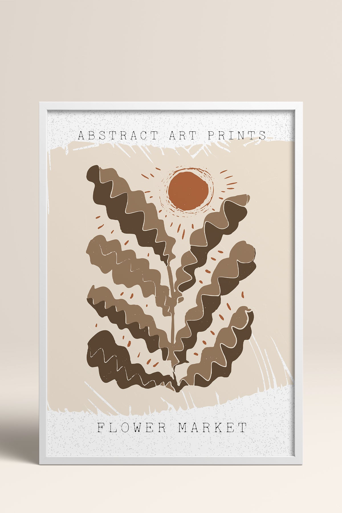 HOMEPACK Ahşap Çerçeveli Tablo Çerçeveli Poster Sanatsal Modern Duvar Dekoru FLOWER-55