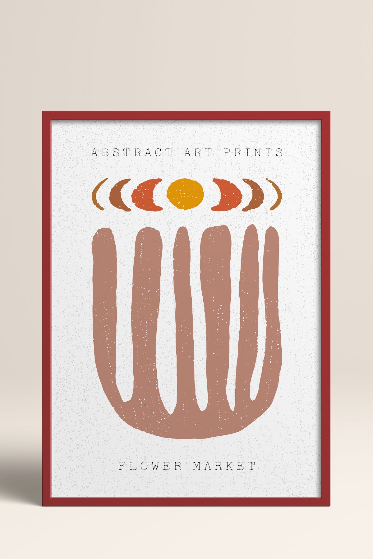 HOMEPACK Ahşap Çerçeveli Tablo Çerçeveli Poster Sanatsal Modern Duvar Dekoru FLOWER-57