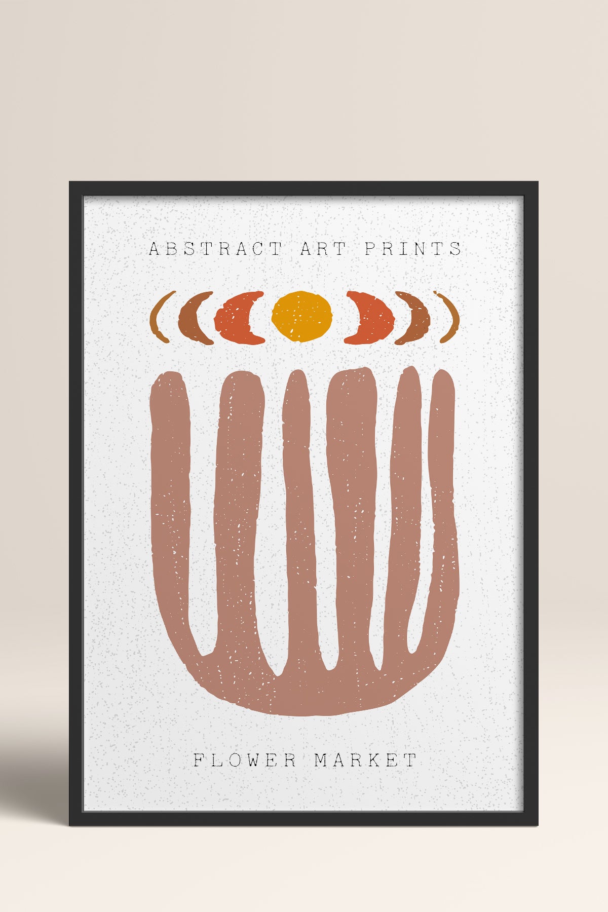 HOMEPACK Ahşap Çerçeveli Tablo Çerçeveli Poster Sanatsal Modern Duvar Dekoru FLOWER-57