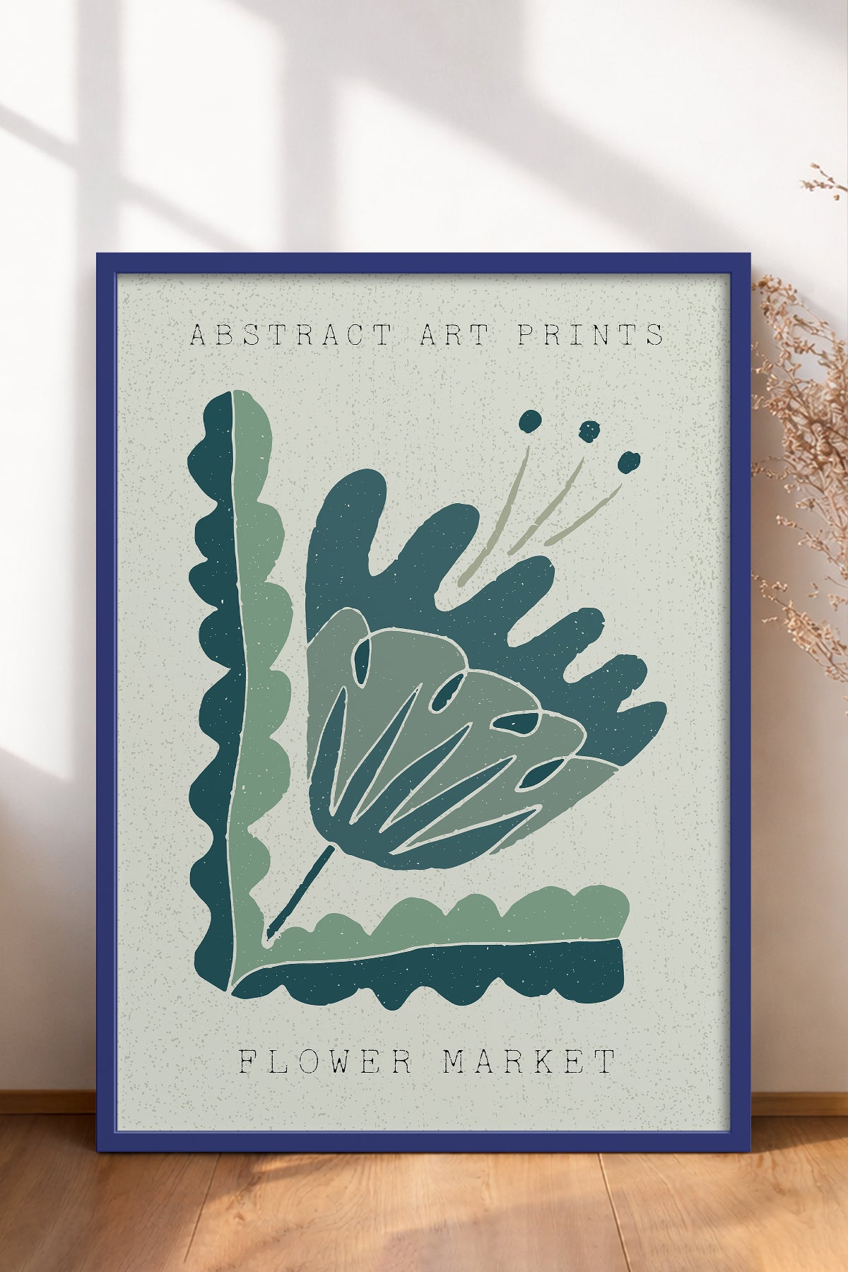 HOMEPACK Ahşap Çerçeveli Tablo Çerçeveli Poster Sanatsal Modern Duvar Dekoru FLOWER-58