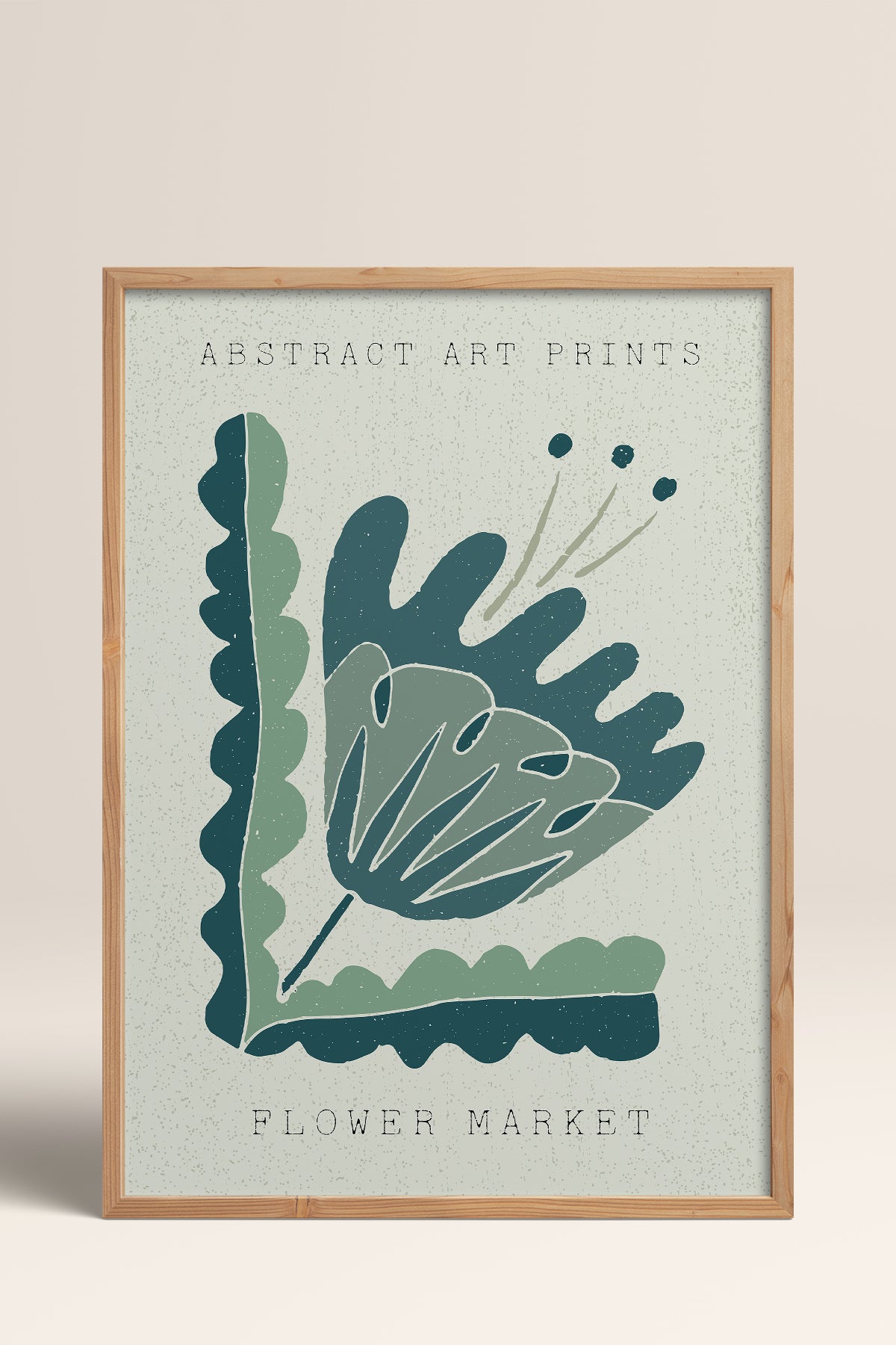 HOMEPACK Ahşap Çerçeveli Tablo Çerçeveli Poster Sanatsal Modern Duvar Dekoru FLOWER-58
