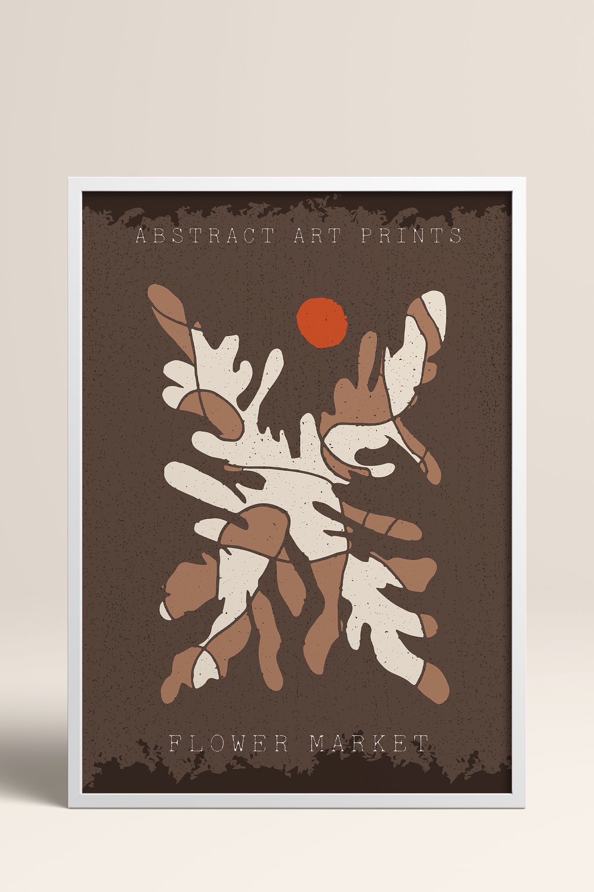 HOMEPACK Ahşap Çerçeveli Tablo Çerçeveli Poster Sanatsal Modern Duvar Dekoru FLOWER-59