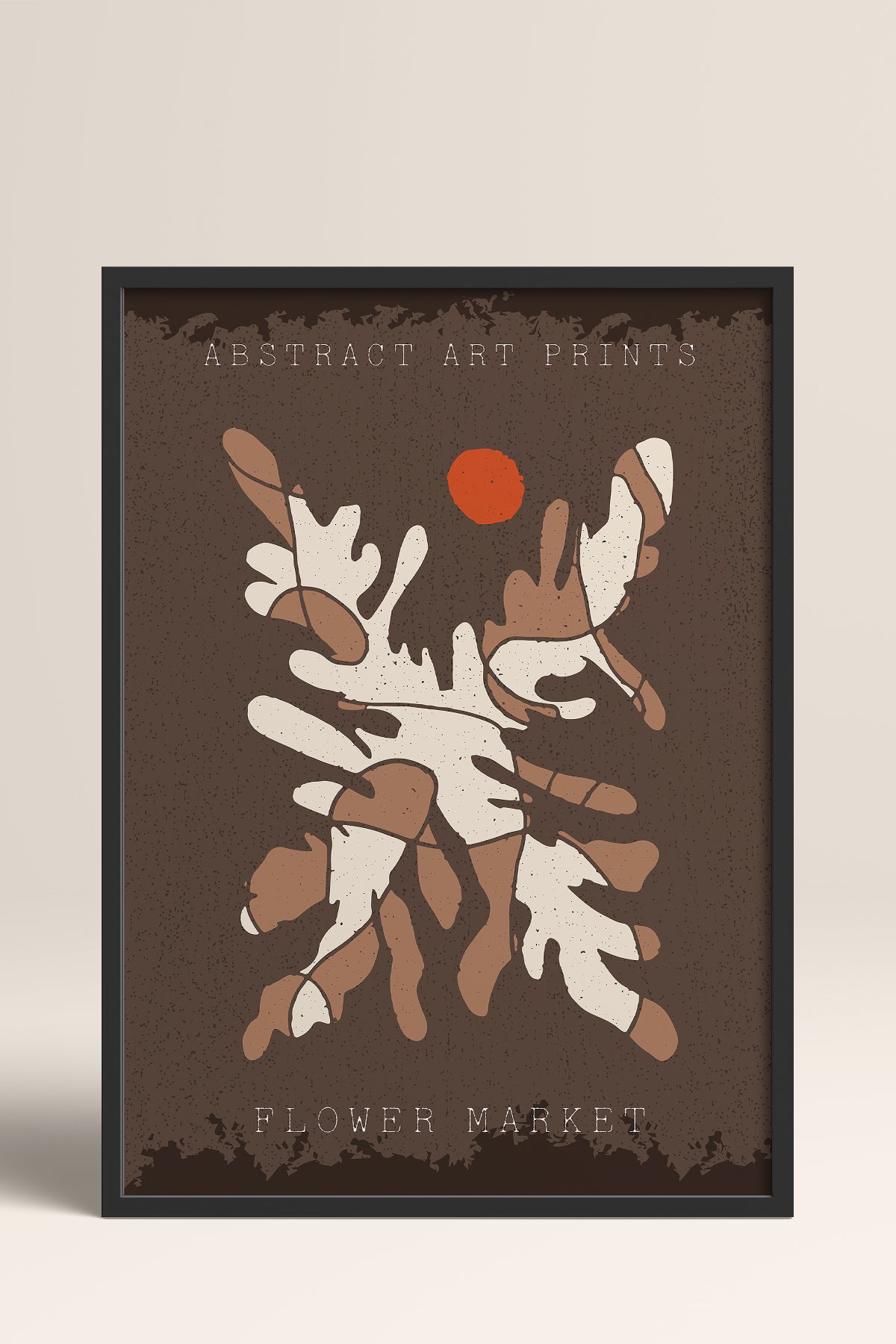 HOMEPACK Ahşap Çerçeveli Tablo Çerçeveli Poster Sanatsal Modern Duvar Dekoru FLOWER-59