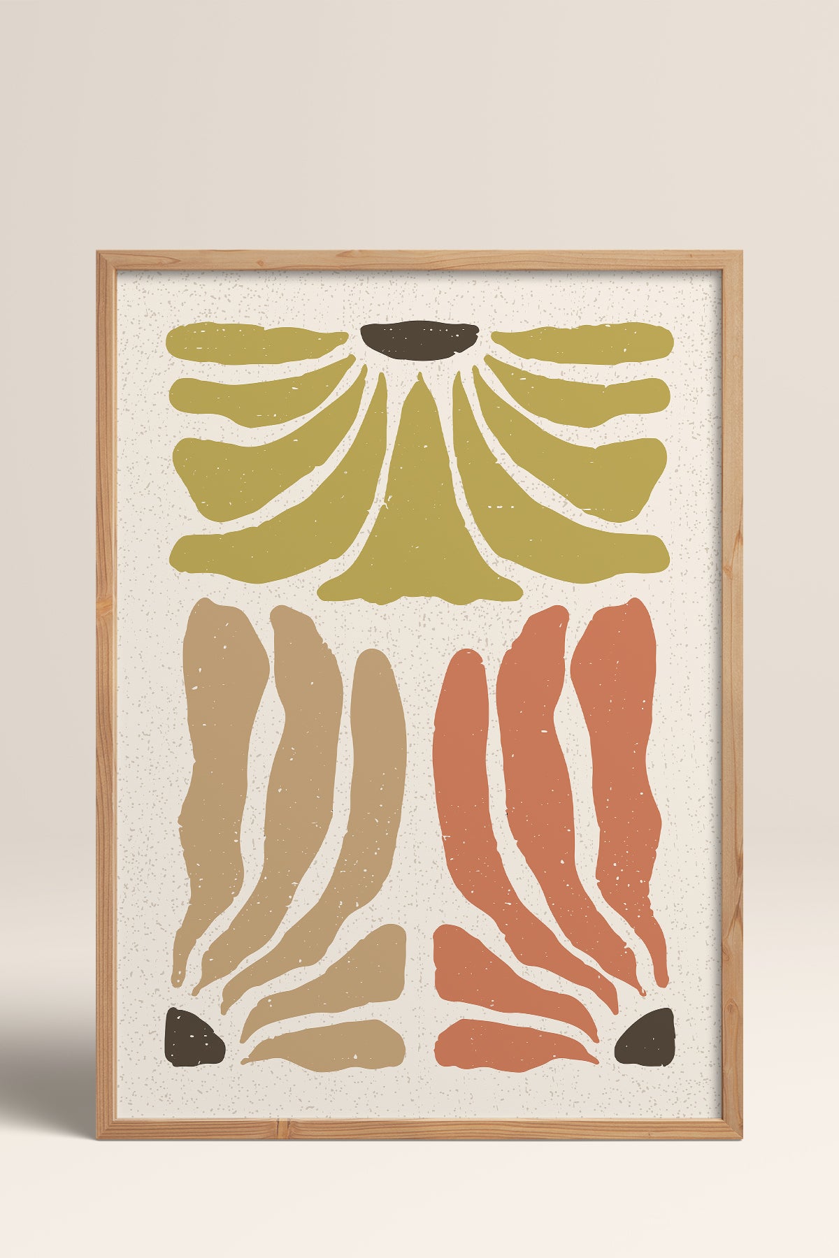 HOMEPACK Ahşap Çerçeveli Tablo Çerçeveli Poster Sanatsal Modern Duvar Dekoru FLOWER-63