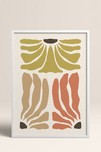 HOMEPACK Ahşap Çerçeveli Tablo Çerçeveli Poster Sanatsal Modern Duvar Dekoru FLOWER-63