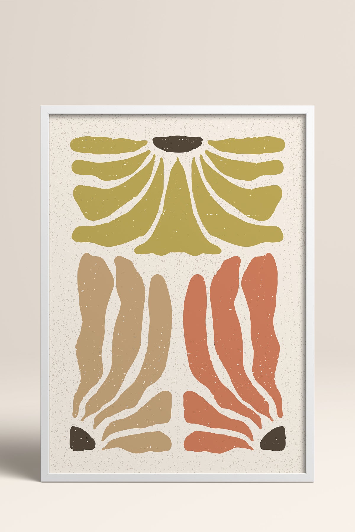 HOMEPACK Ahşap Çerçeveli Tablo Çerçeveli Poster Sanatsal Modern Duvar Dekoru FLOWER-63