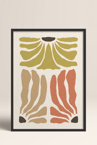 HOMEPACK Ahşap Çerçeveli Tablo Çerçeveli Poster Sanatsal Modern Duvar Dekoru FLOWER-63