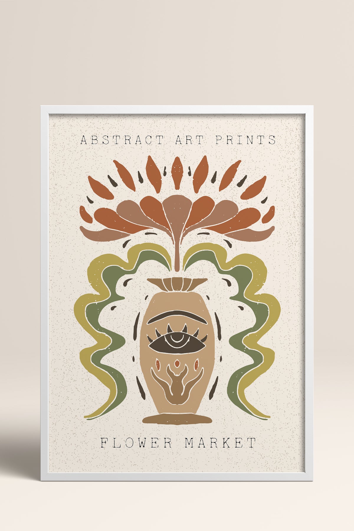 HOMEPACK Ahşap Çerçeveli Tablo Çerçeveli Poster Sanatsal Modern Duvar Dekoru FLOWER-64
