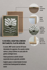 HOMEPACK Ahşap Çerçeveli Tablo Çerçeveli Poster Sanatsal Modern Duvar Dekoru FLOWER-65