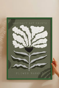 HOMEPACK Ahşap Çerçeveli Tablo Çerçeveli Poster Sanatsal Modern Duvar Dekoru FLOWER-65