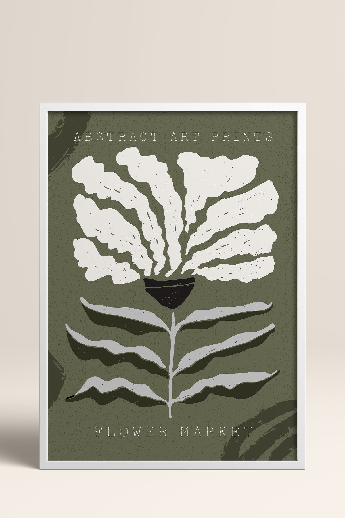 HOMEPACK Ahşap Çerçeveli Tablo Çerçeveli Poster Sanatsal Modern Duvar Dekoru FLOWER-65