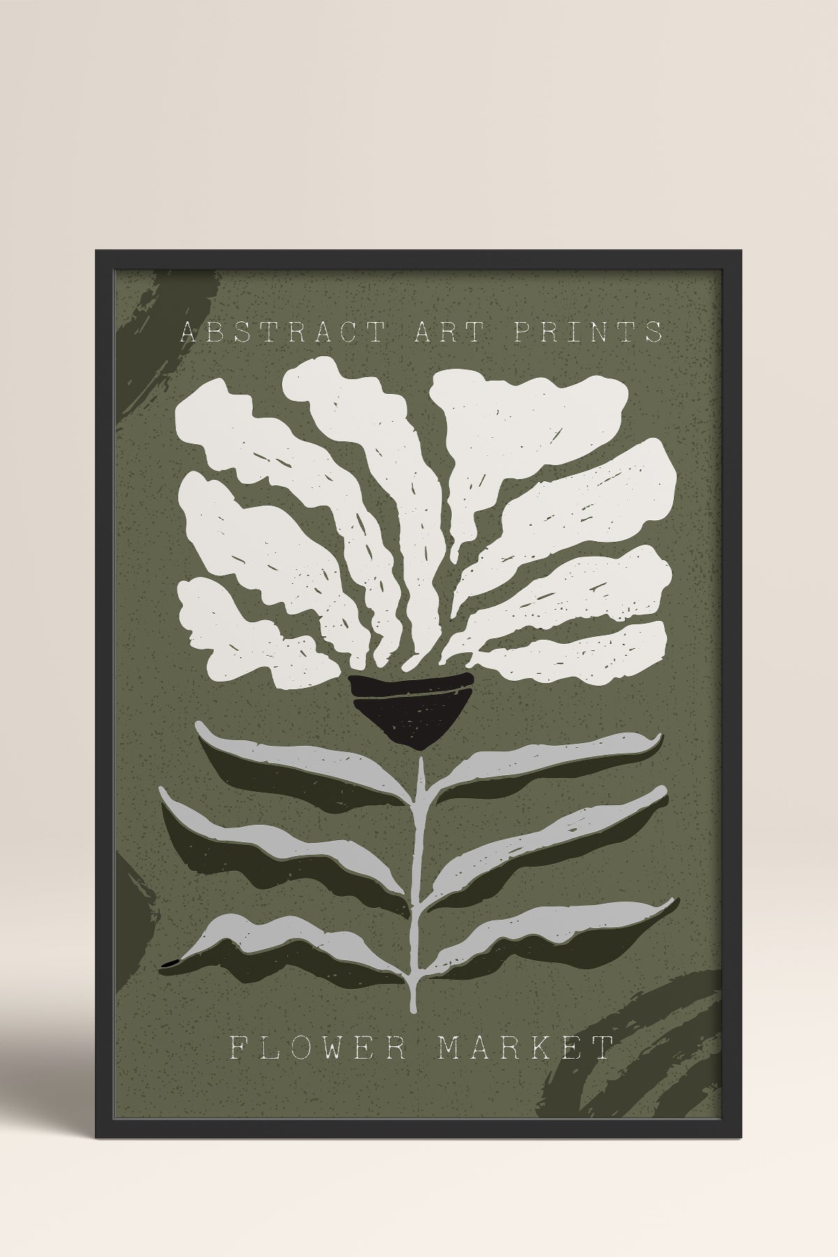 HOMEPACK Ahşap Çerçeveli Tablo Çerçeveli Poster Sanatsal Modern Duvar Dekoru FLOWER-65