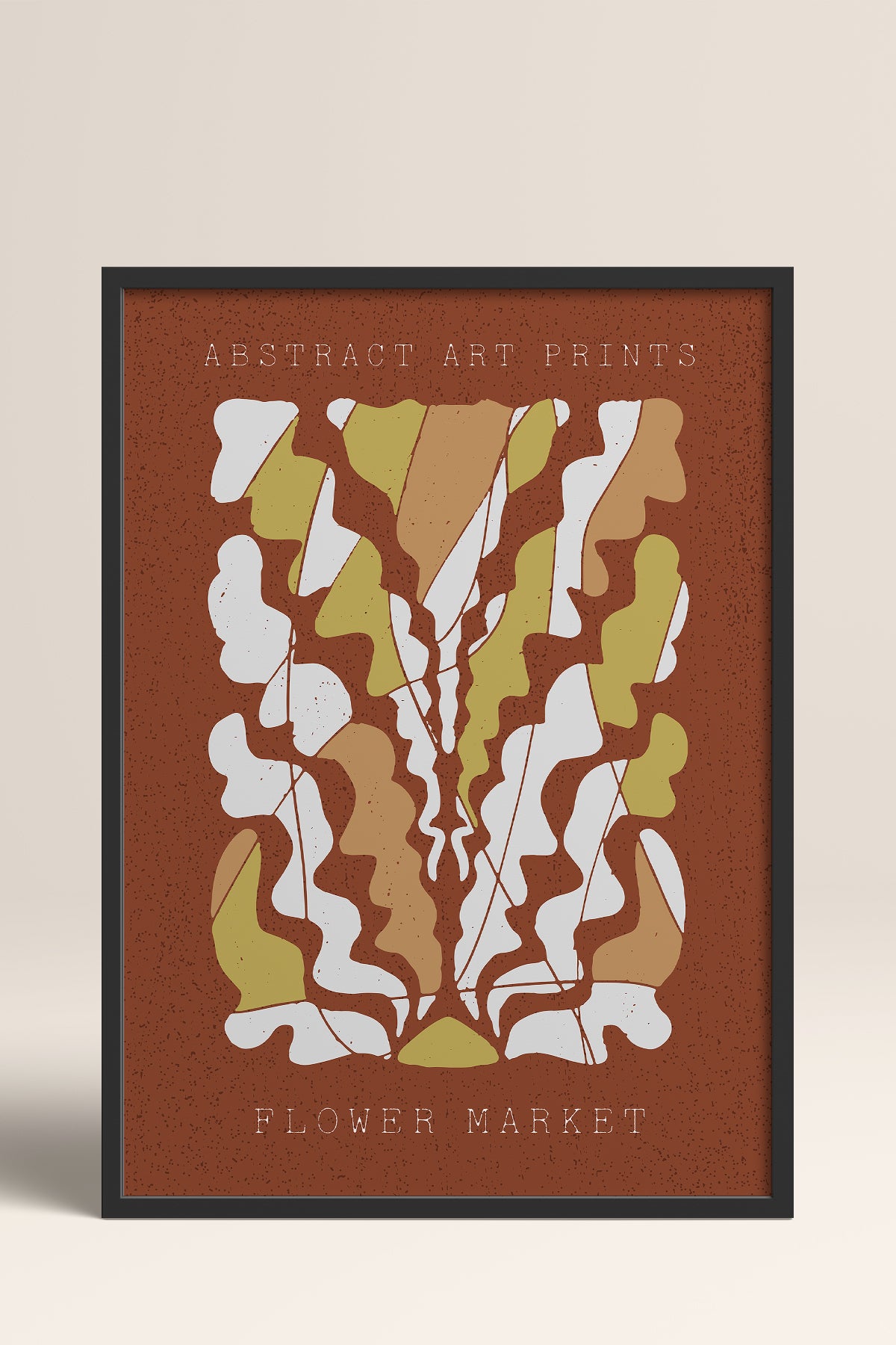HOMEPACK Ahşap Çerçeveli Tablo Çerçeveli Poster Sanatsal Modern Duvar Dekoru FLOWER-66