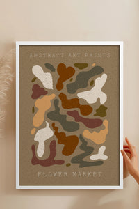 HOMEPACK Ahşap Çerçeveli Tablo Çerçeveli Poster Sanatsal Modern Duvar Dekoru FLOWER-67