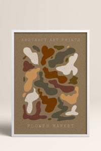 HOMEPACK Ahşap Çerçeveli Tablo Çerçeveli Poster Sanatsal Modern Duvar Dekoru FLOWER-67