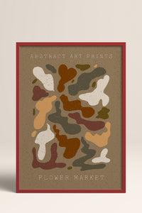 HOMEPACK Ahşap Çerçeveli Tablo Çerçeveli Poster Sanatsal Modern Duvar Dekoru FLOWER-67