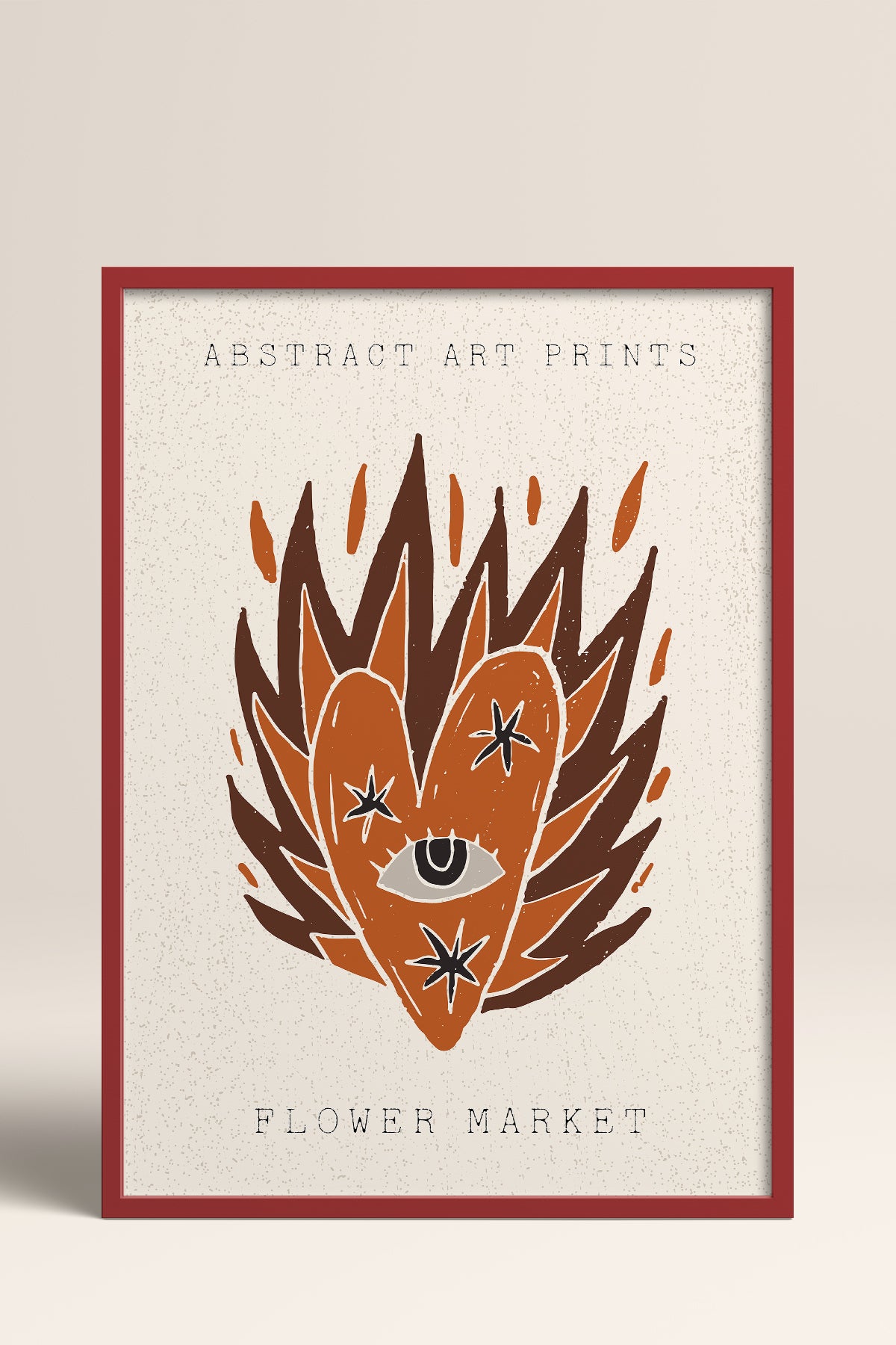 HOMEPACK Ahşap Çerçeveli Tablo Çerçeveli Poster Sanatsal Modern Duvar Dekoru FLOWER-70