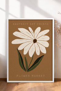 HOMEPACK Ahşap Çerçeveli Tablo Çerçeveli Poster Sanatsal Modern Duvar Dekoru FLOWER-71