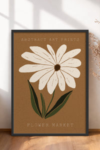 HOMEPACK Ahşap Çerçeveli Tablo Çerçeveli Poster Sanatsal Modern Duvar Dekoru FLOWER-71