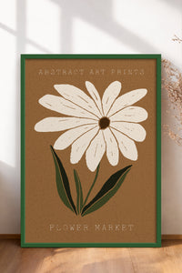 HOMEPACK Ahşap Çerçeveli Tablo Çerçeveli Poster Sanatsal Modern Duvar Dekoru FLOWER-71