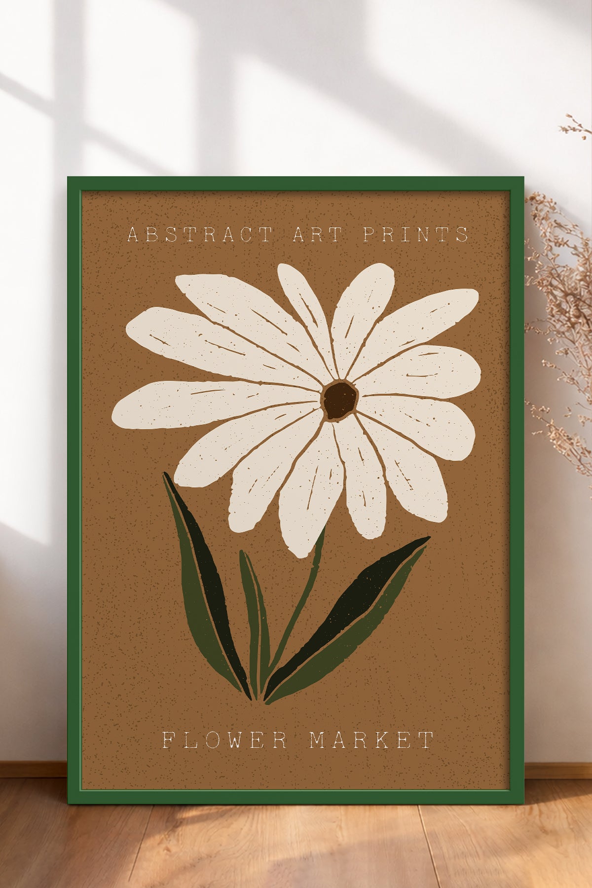 HOMEPACK Ahşap Çerçeveli Tablo Çerçeveli Poster Sanatsal Modern Duvar Dekoru FLOWER-71