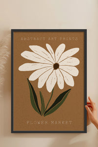HOMEPACK Ahşap Çerçeveli Tablo Çerçeveli Poster Sanatsal Modern Duvar Dekoru FLOWER-71