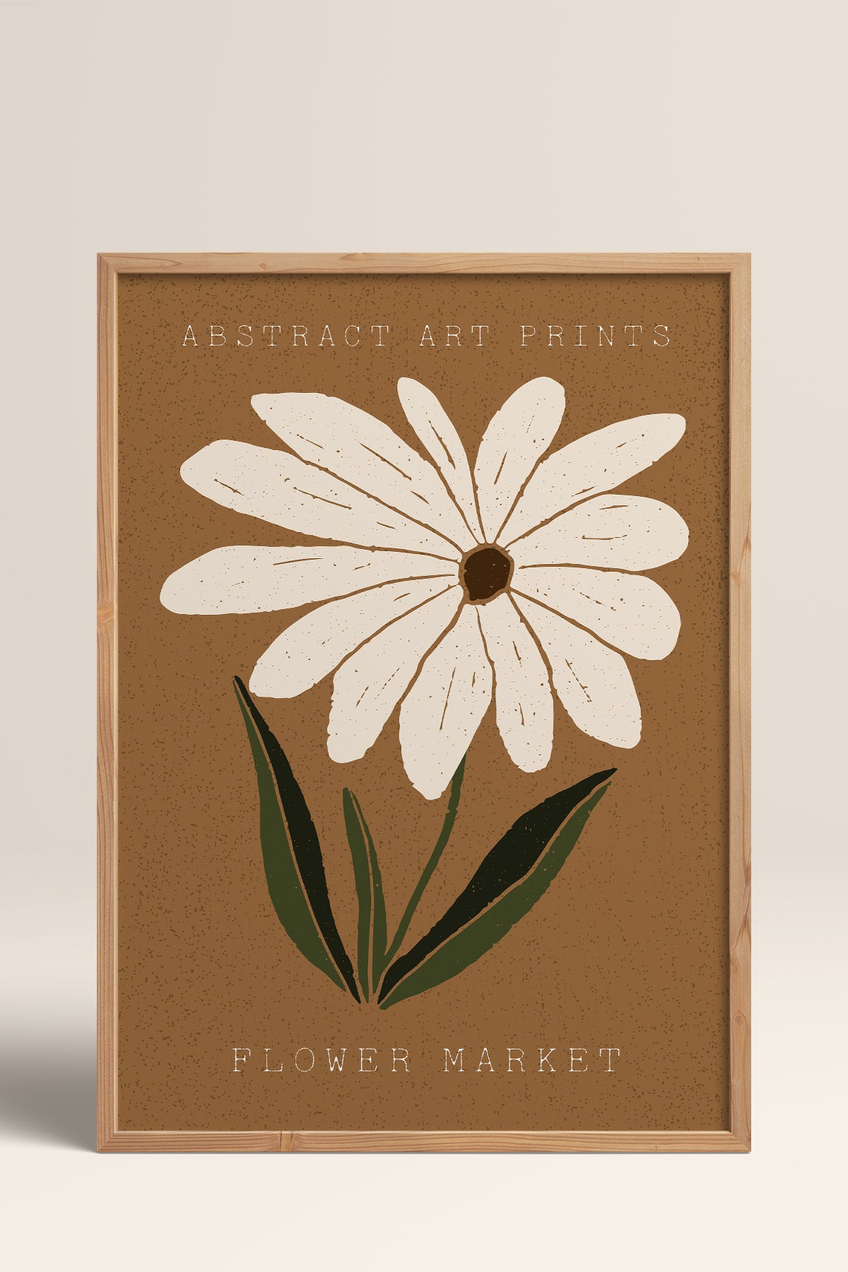 HOMEPACK Ahşap Çerçeveli Tablo Çerçeveli Poster Sanatsal Modern Duvar Dekoru FLOWER-71