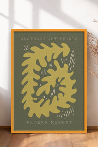 HOMEPACK Ahşap Çerçeveli Tablo Çerçeveli Poster Sanatsal Modern Duvar Dekoru FLOWER-72