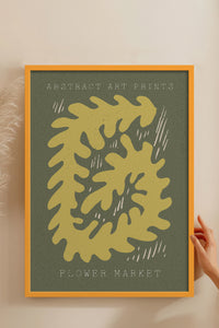 HOMEPACK Ahşap Çerçeveli Tablo Çerçeveli Poster Sanatsal Modern Duvar Dekoru FLOWER-72