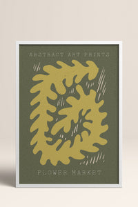 HOMEPACK Ahşap Çerçeveli Tablo Çerçeveli Poster Sanatsal Modern Duvar Dekoru FLOWER-72
