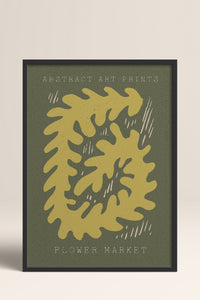 HOMEPACK Ahşap Çerçeveli Tablo Çerçeveli Poster Sanatsal Modern Duvar Dekoru FLOWER-72