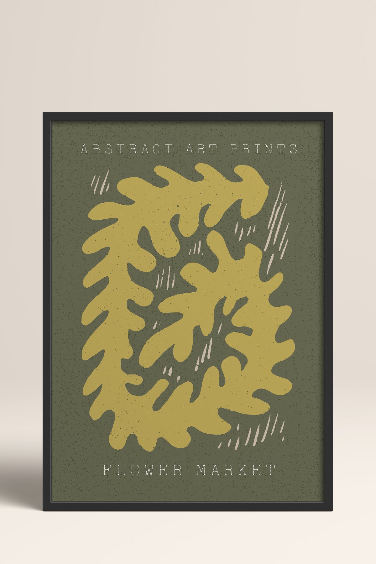 HOMEPACK Ahşap Çerçeveli Tablo Çerçeveli Poster Sanatsal Modern Duvar Dekoru FLOWER-72